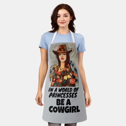 BE A COWGIRL LADIES KITCHEN APRON