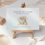 Be a Dear Wrap in Clear Tea Party Bridal Shower Enclosure Card