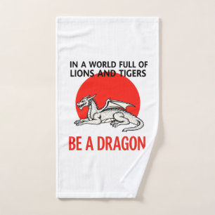 Be a Dragon - Unique Fantasy design Hand Towel