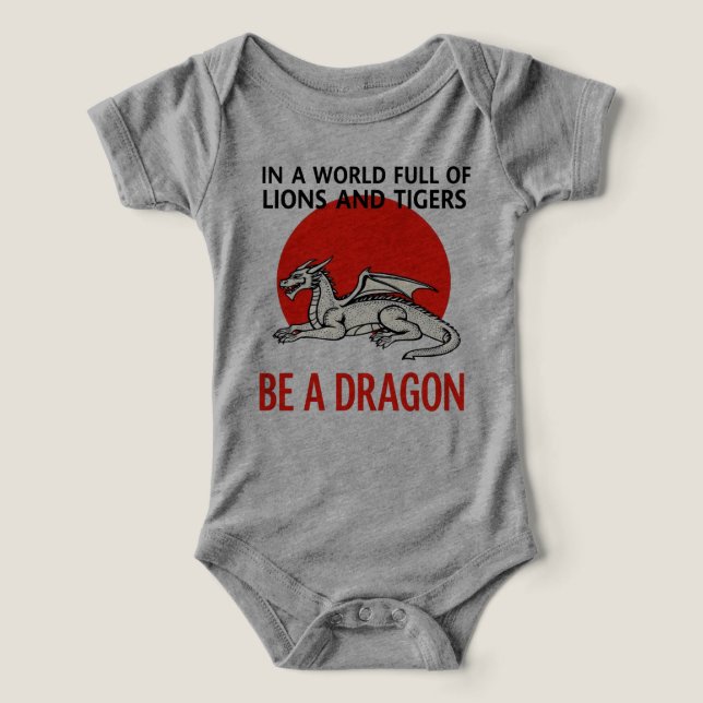 Be a Dragon - Unique Fantasy design Infant T-shirt (Design Front)