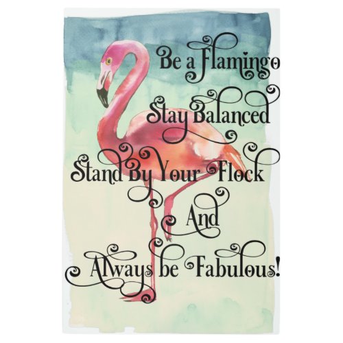 Be a Flamingo Stay Balanced Metal Print