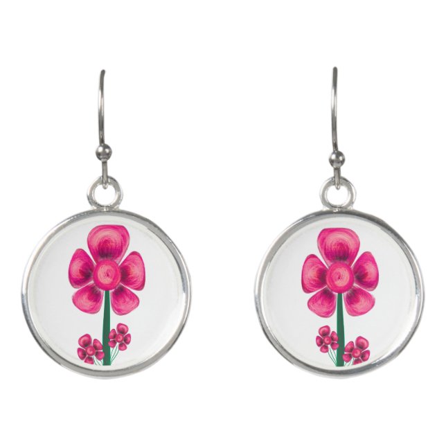 Be A Flower Earrings (Front)