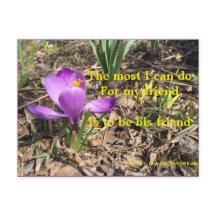 BE A FRIEND -THOREAU POSTCARD