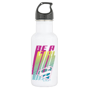 "Be A Girl" Supergirl Graphic Stainless Steel Water Bottle