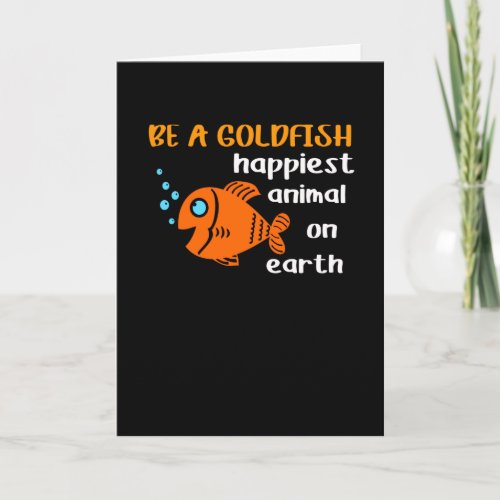 Be A Goldfish Funny Soccer Motivation Quote Happy Card