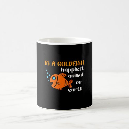 Be A Goldfish Funny Soccer Motivation Quote Happy  Coffee Mug