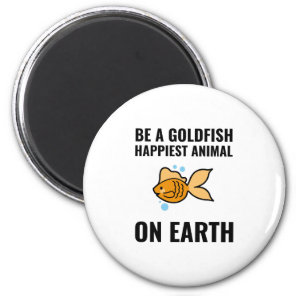 Be a goldfish inspirational motivational positive magnet