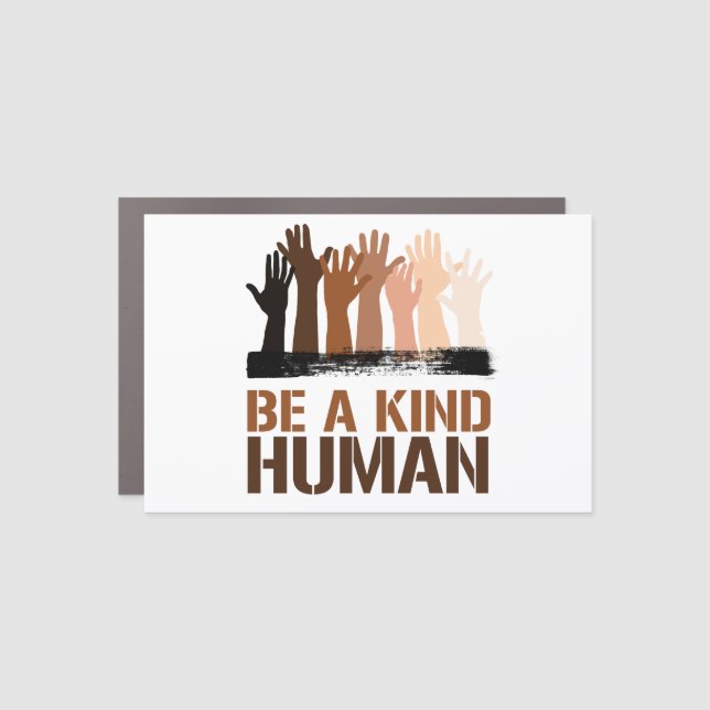 Be a kind human car magnet (Front)