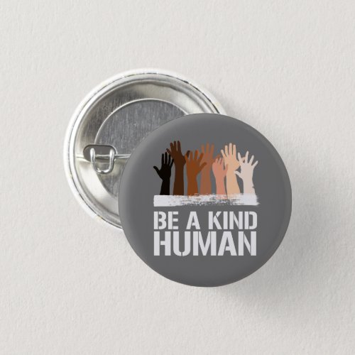 Be a kind human square sticker button