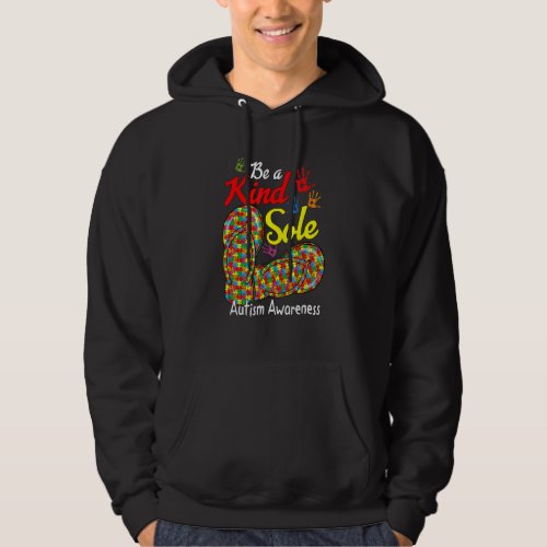 Be A Kind Sole Autism Awareness Month Puzzle Hoodie