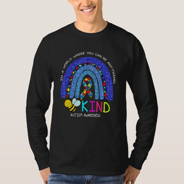 Be A Kind Sole Autism Awareness Puzzle Shoes Be Ki T-Shirt (Front)