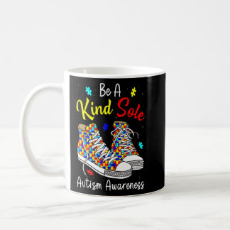 Be A Kind Sole Autism Awareness Rainbow Trendy Puz Coffee Mug