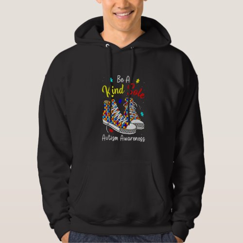 Be A Kind Sole Autism Awareness Rainbow Trendy Puz Hoodie