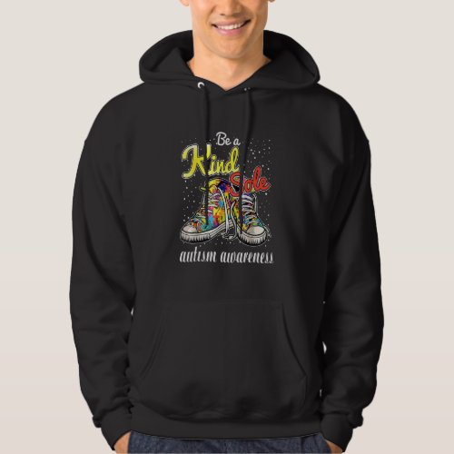 Be A Kind Sole Autism Awareness Rainbow Trendy Puz Hoodie