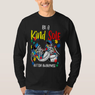 Be A Kind Sole Autism Awareness Rainbow Trendy Puz T-Shirt