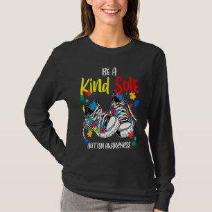 Be A Kind Sole Autism Awareness Rainbow Trendy Puz T-Shirt