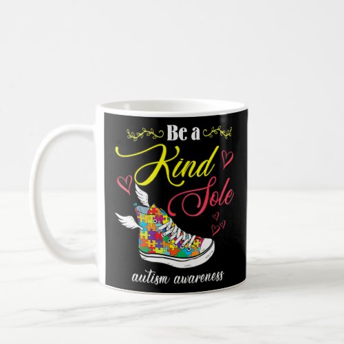 Be A Kind Sole Autism Awareness Shoes Puzzle Piec Coffee Mug