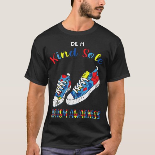 Be A Kind Sole Autism Awareness Shoes Trendy Puzzl T-Shirt