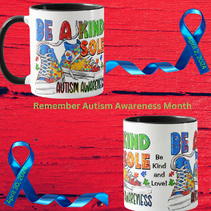 "Be A Kind Sole" Autism Awareness Sneaker Mug
