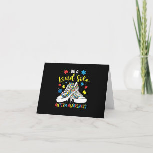 Be A Kind Sole Autism Awareness Trendy Puzzle Shoe Invitation
