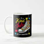 Be A Kind Sole Rainbow Trendy Puzzle Shoes Autism  Coffee Mug