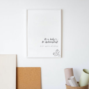 Be A Lady Be Independent Feminist RBG Quote Poster