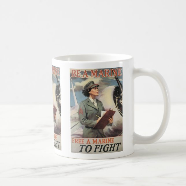 Be a Marine - Free a Marine to Fight Coffee Mug (Right)