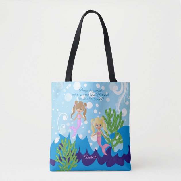 mermaid beach tote