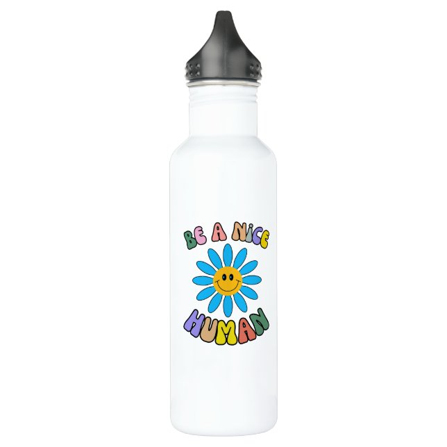 Be A Nice Human Stainless Steel Water Bottle (Left)