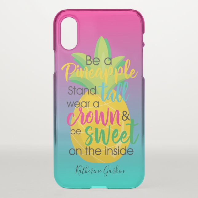Be a Pineapple beauty Uncommon iPhone Case (Back)