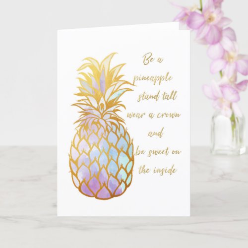 Be a Pineapple Greeting Card