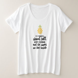Be A Pineapple Plus-Size Basic T-Shirt