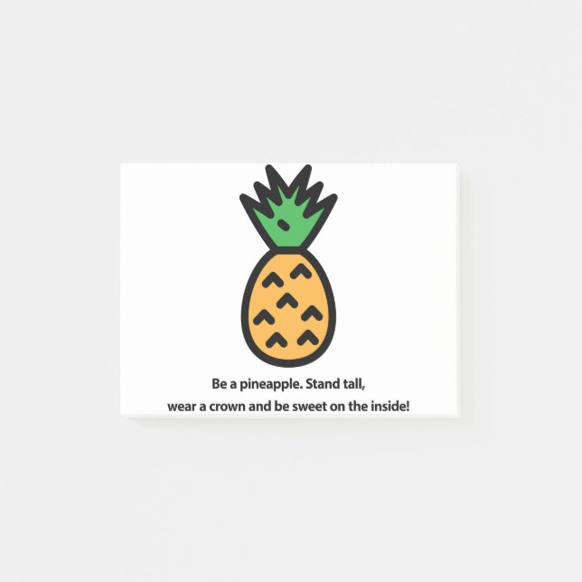 Be a pineapple post-it notes (Front)