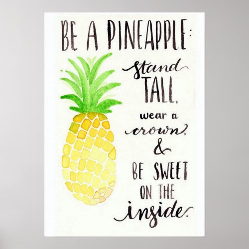 Be a Pineapple Poster