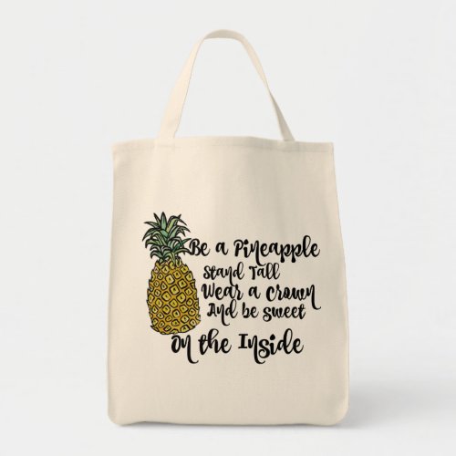 Be a Pineapple shopping tote bag