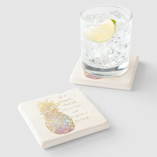 Be A Pineapple Stone Coaster