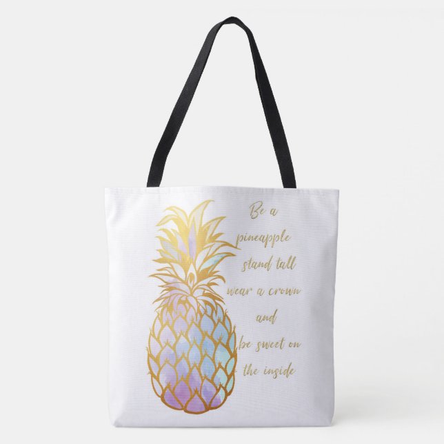 Be A Pineapple Tote bag (Front)