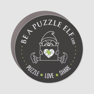 Be A Puzzle Elf – PUZZLE. LOVE. SHARE Sticker Car Magnet