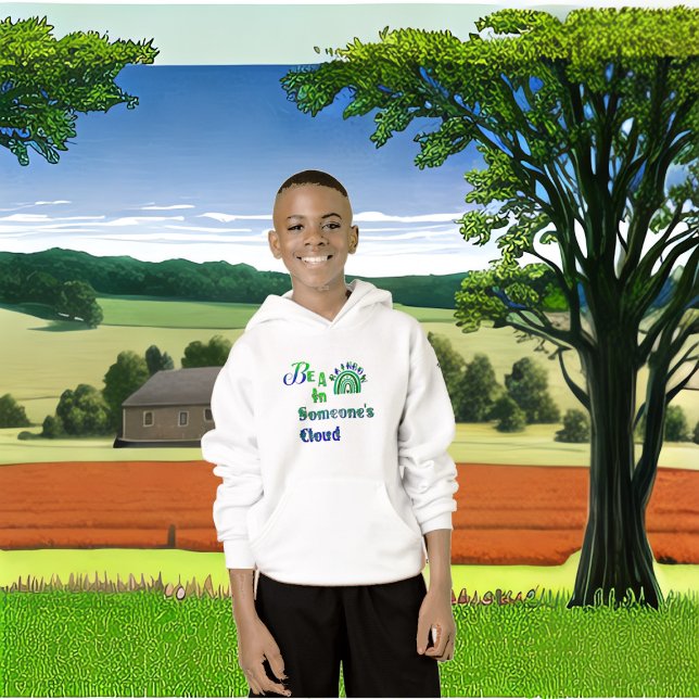 Be A Rainbow In Someones Cloud Valentine Classroom Hoodie (Be A Rainbow In Someone's Cloud Valentine Classroom Hoodie)