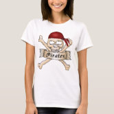 Unleash Your Inner Pirate: Pirate Skull T-Shirt' Women's V-Neck T-Shirt