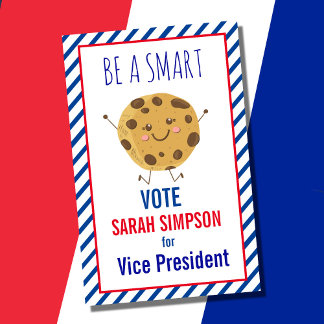 Be a Smart Cookie: Vote" Election Poster