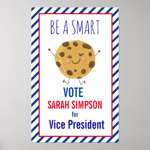 Be a Smart Cookie: Vote" Election Poster