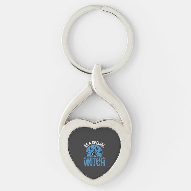Be A Special Witch Halloween Design_1 Keychain (Front)