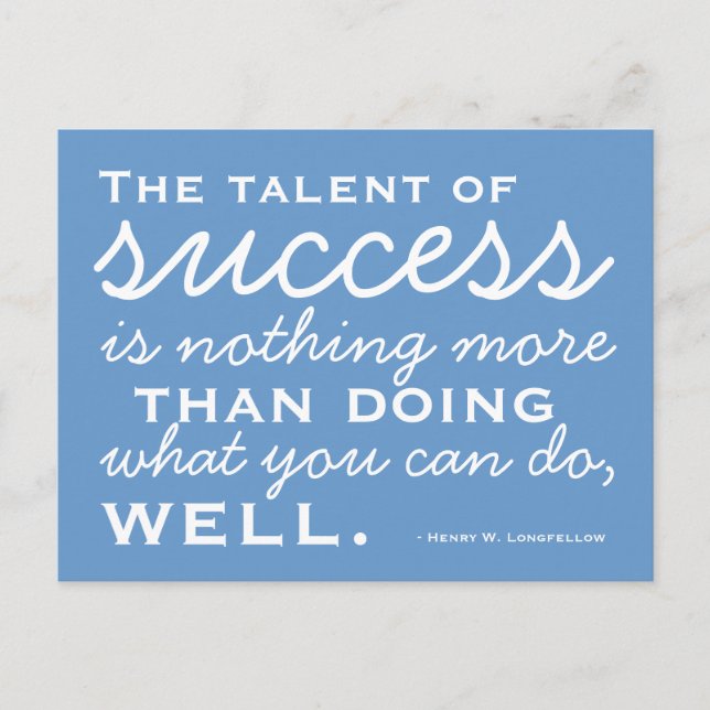 Be A Success -  Motivational Postcard (Front)