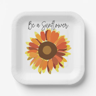 Be a Sunflower Party Paper Plates