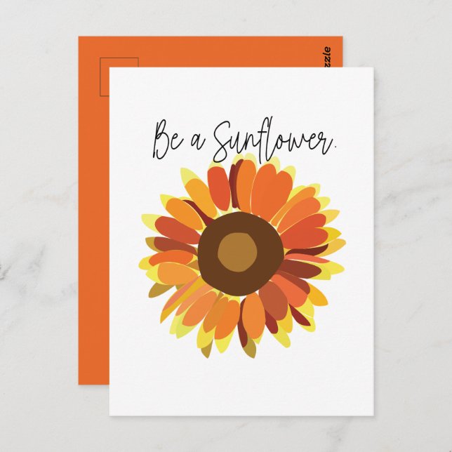 Be a Sunflower Postcard (Front/Back)