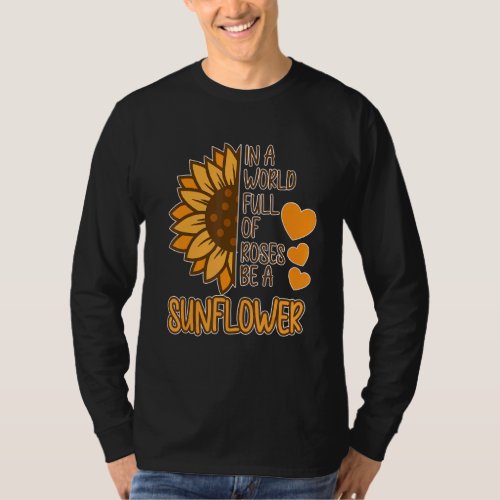 Be A Sunflower Unity Kindness Anti Bullying Orange T_Shirt
