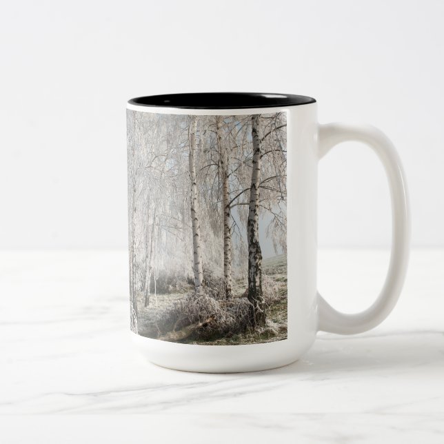 Be a swinger of birches Two-Tone coffee mug (Right)