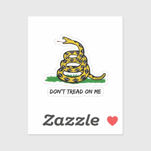 Be a true libertarian Don't walk on me Sticker (Sheet)