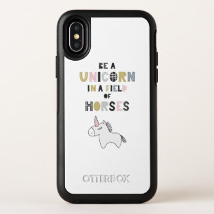 Be A Unicorn In A Field Of Horses OtterBox Symmetry iPhone X Case